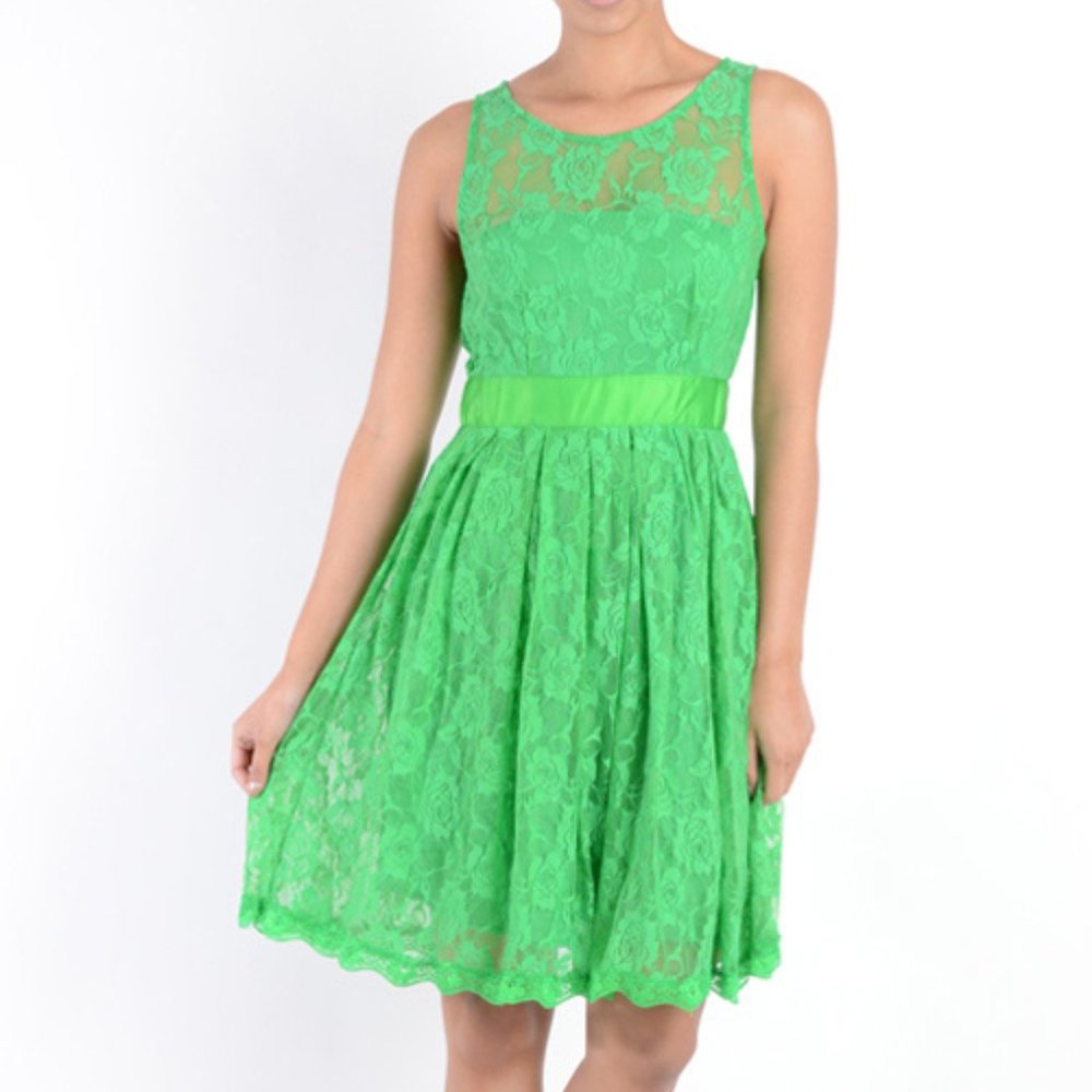 Empire Waist Lace Dress